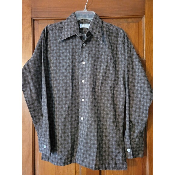 Vintage Men's Medium Berkfield Button Down Western Shirt - Picture 1 of 4